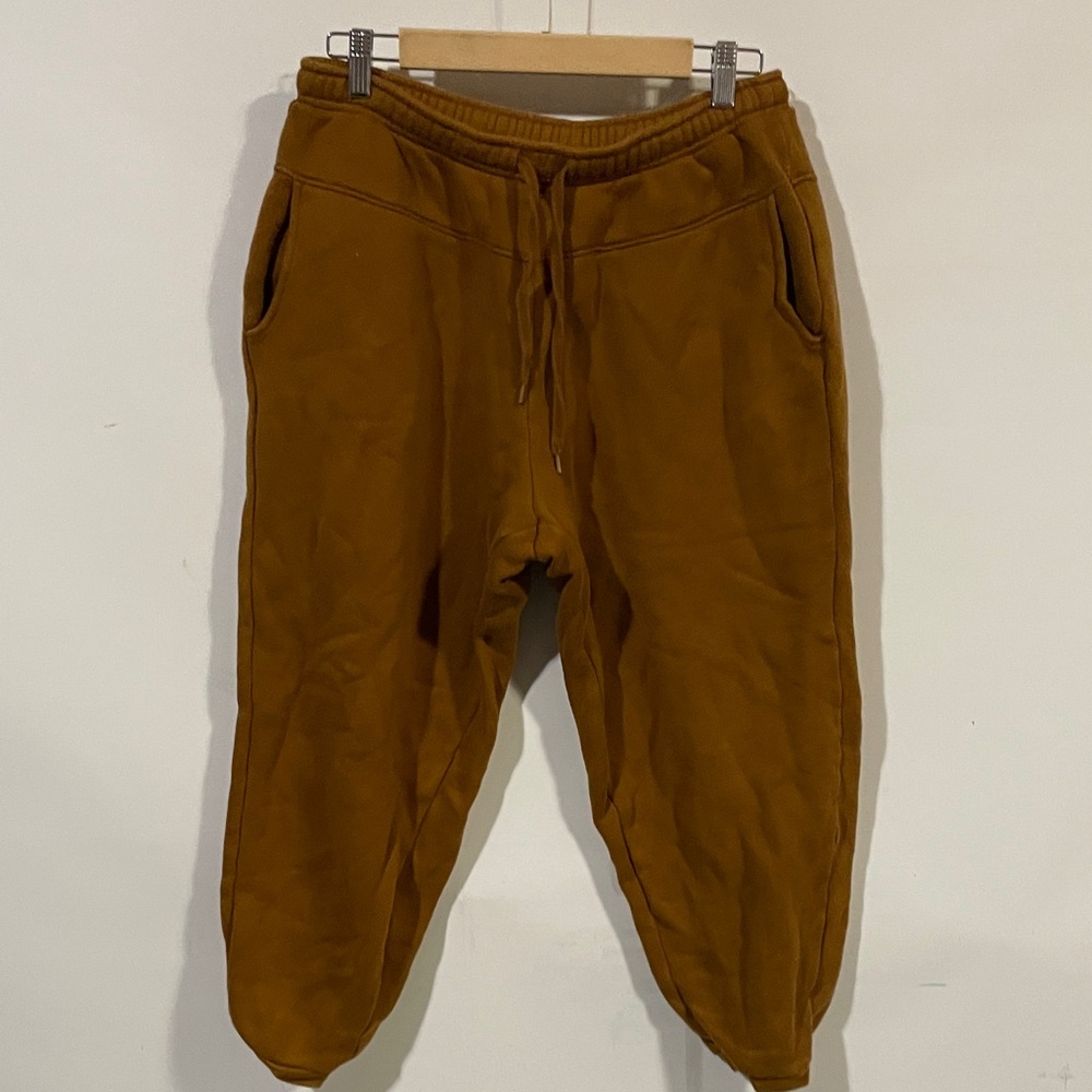Madewell Rust Brown Drawstring Joggers